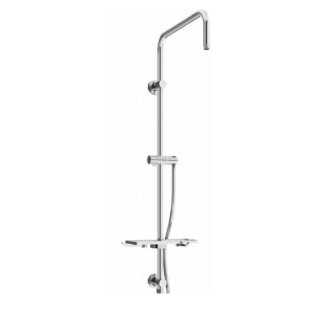 MEXEN Sprchový set T, hladká hadica 150 cm, chróm 79393-00