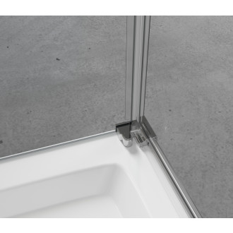 CERANO - Sprchovací kút Antelo L/P - 6 mm - chróm, transparentné sklo - 75x30x190 cm - otočný