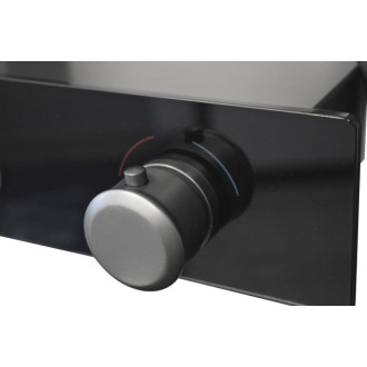 NIL Batéria sprchová s pevnou tyčou, hlavovou a ručnou sprchou metal grey NL055.5MG++