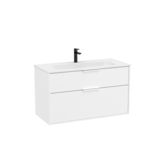 Kúpeľňová skrinka s umývadlom Roca Optica 99x58x45, 5 cm biela matná mat OPT1002ZBM