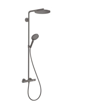 Sprchový systém Hansgrohe Raindance-Select s termostatickou batériou kartáčovaný čierny chróm 27633340