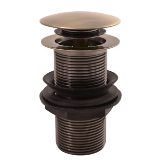 RAV Slezák Výpusť umývadlová 5/4'' bez prepadu, Stará mosadz (Bronz) MD0799SM