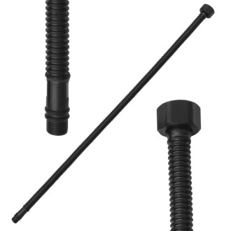RAV SLEZÁK flexibilná hadica (vlnovec) M10x1 G 1/2 35 cm čierna - matná IT0012CMAT