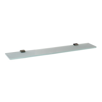 RAV Sliezák NIL - Kúpeľňový doplnok Polička sklenená 600 mm, Metal Grey NLA0900/60MG