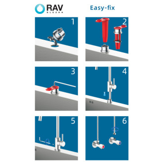 RAV SLEZÁK Batéria drezová stojanková s vyťahovacou sprchou inox SE910.5IN