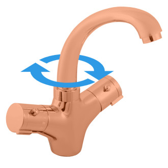 RAV SLEZÁK Batéria termostatická vaňová zlatá ružová kartáčovaná TRM54.5ZRK