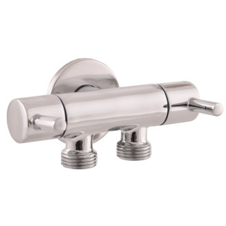 RAV SLEZÁK ventil rohový dvojitý s keramickými vrškami 1/2“ x 2 x 1/2“ chróm RV0222