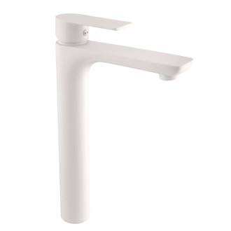 RAV Slezák VLTAVA - Umývadlová vysoká batéria bez výpuste, Biela matná VT430.0BMAT