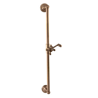 RAV SLEZÁK sprchová tyč MORAVA 60 cm, priemer. 18 mm - kov - stará mosadz MD0553SM