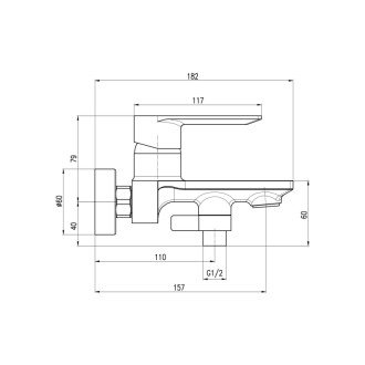 RAV SLEZÁK NIL Batéria vaňová - rozteč 150 mm s vaňovým setom biela - matná NL154.5/1BMAT