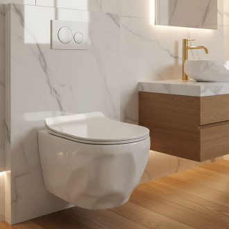 REA Závesná WC misa Gustavo Rimless REA-C1652
