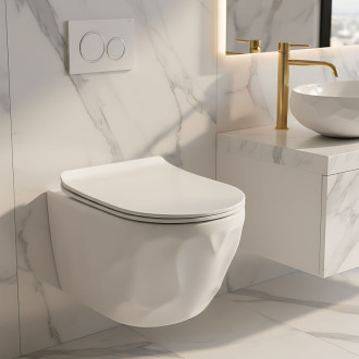 REA Závesná WC misa Gustavo Rimless REA-C1652