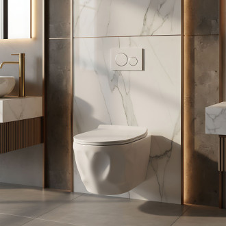 REA Závesná WC misa Gustavo Rimless REA-C1652