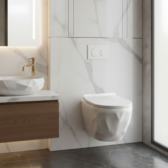 REA Závesná WC misa Gustavo Rimless REA-C1652