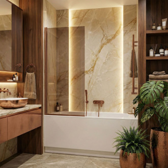 REA Paraván vaňový Elegant Brush Copper 80 REA-W5695