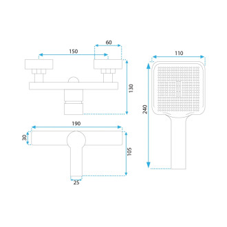 REA Sprchová batéria ARGUS Brush Copper REA-B7438