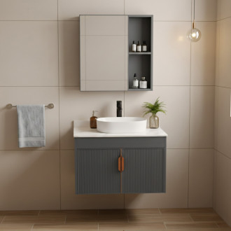 REA Kúpeľňová zostava nábytku s doskou Modo 60cm Grey REA-M0097