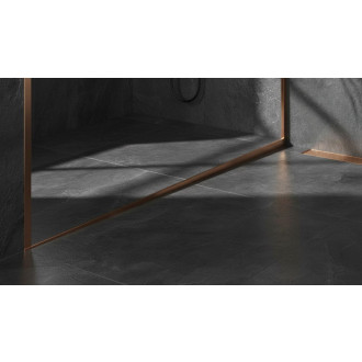 REA Spádová lišta sprchovej vaničky 100cm Brush Copper REA-K9490