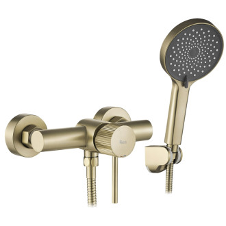 REA Sprchová batéria Lungo Stripe BRUSH GOLD REA-B9490