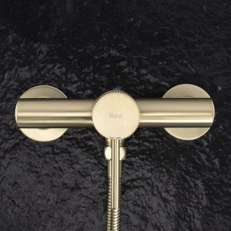 REA Sprchová batéria Lungo Stripe BRUSH GOLD REA-B9490