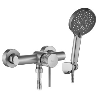 REA Sprchová batéria Lungo Stripe BRUSH NICKEL REA-B9491