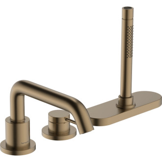 Vaňová batéria Hansgrohe Tecturis S bez podomietkového telesa kartáčovaný bronz 73447140