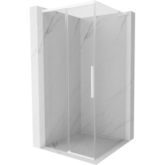 Mexen Rox L posuvný sprchovací kút 95 x 95 cm, priehľadný, biely - 8C2L-095-095-20-00