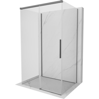 Mexen Rox-3S trojstenný posuvný sprchovací kút 100 x 110 cm, priehľadný, strieborná metalíza - 8C2-100-110-95-00-3S