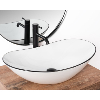 REA Umývadlo na dosku Royal Black Edge REA-U8569