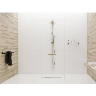Rea Žľab s roštom Neo Slim L.Gold Pro-800 Mirror