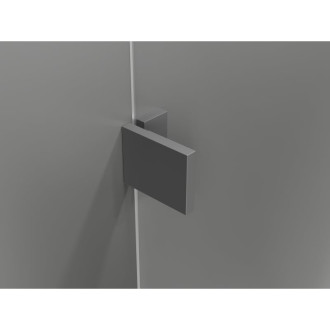 Sprchovací kút Mexen Lunar T s ľavým výklopným uzáverom 90 x 120 cm, priehľadný, strieborná metalíza - 834T-090-120-95-00-L