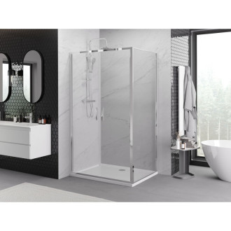 Sprchovací kút Mexen Exo s výklopným mechanizmom 70 x 120 cm, priehľadný, chróm - 814-070-120-01-00