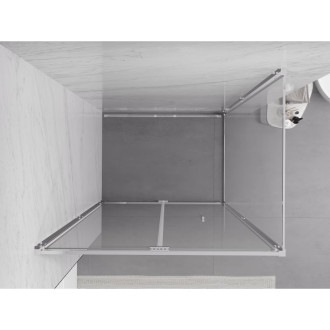 Sprchovací kút Mexen Exo skladací 80 x 120 cm, priehľadný, chróm - 816-080-120-01-00