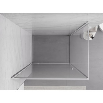 Sprchovací kút Mexen Exo s výklopným mechanizmom 90 x 120 cm, priehľadný, chróm - 817-090-120-01-00