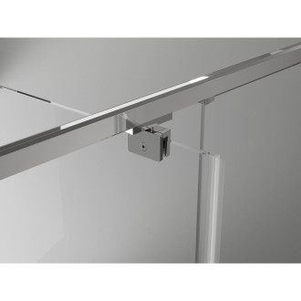 Sprchovací kút Mexen Exo s výklopným mechanizmom 150 x 110 cm, priehľadný, chróm - 819-150-110-01-00