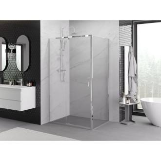 Sprchovací kút Mexen Exo s výklopným mechanizmom 90 x 120 cm, priehľadný, chróm - 819-090-120-01-00