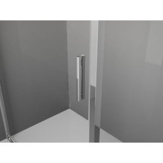 Sprchovací kút Mexen Exo s výklopným mechanizmom 130 x 120 cm, priehľadný, chróm - 819-130-120-01-00