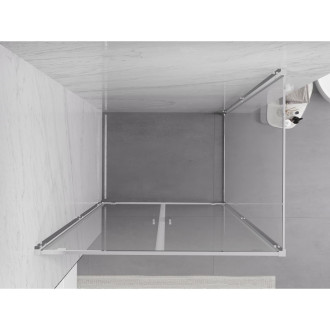 Sprchovací kút Mexen Exo s výklopným mechanizmom 80 x 120 cm, priehľadný, chróm - 8182-080-120-01-00