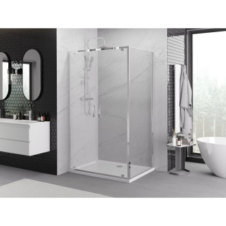 Sprchovací kút Mexen Exo s výklopným mechanizmom 90 x 120 cm, priehľadný, chróm - 8182-090-120-01-00