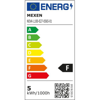 LED žiarovka Mexen Nova E27, A60, 5W, studená - 6500K, 525 lm - L100-E27-0565-01