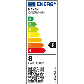 Mexen Nova LED žiarovka E14, C37, 8W, neutrálna - 4000K, 840 lm - L106-E14-0840-01