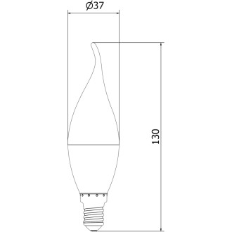 Mexen Nova LED žiarovka E14, C37, 8W, neutrálna - 4000K, 840 lm - L106-E14-0840-01
