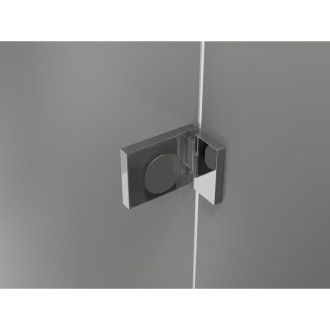 Sprchovací kút Mexen Lunar Duo s pravými pántami 100 x 90 cm, priehľadný, chróm - 834-100P-090L-01-00