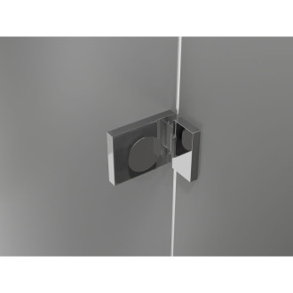 Sprchovací kút Mexen Lunar Duo s pravými pántami 110 x 90 cm, priehľadný, chróm - 834-110P-090L-01-00