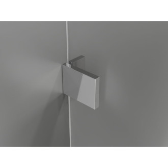 Sprchovací kút Mexen Lunar Duo s pravými pántami 115 x 110 cm, priehľadný, chróm - 834-115P-110L-01-00