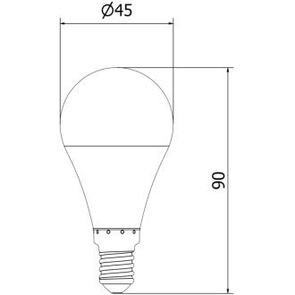 LED žiarovka Mexen Nova E14, G45, 9W, teplá - 3000K, 945 lm - L101-E14-0930-01