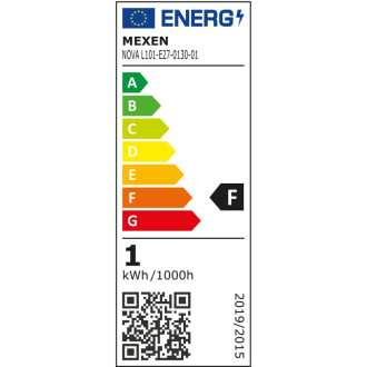 LED žiarovka Mexen Nova E27, G45, 1W, teplá - 3000K, 105 lm - L101-E27-0130-01