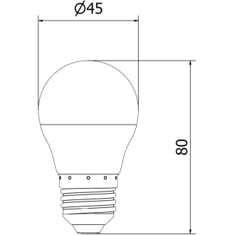 LED žiarovka Mexen Nova E27, G45, 7W, studená - 6500K, 735 lm - L101-E27-0765-01