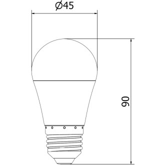 LED žiarovka Mexen Nova E27, G45, 9W, studená - 6500K, 945 lm - L101-E27-0965-01