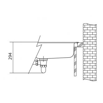 FRANKE drez 101.0120.145 Galassia GAX 611 1000x500 nerez